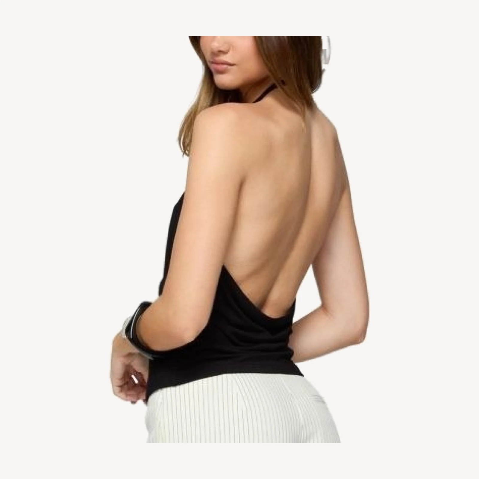 Edikted Carmel V Neck Halter Top