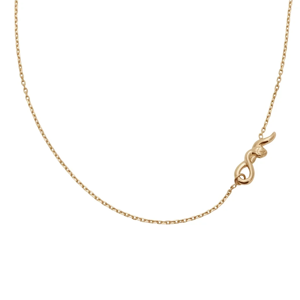 Petit Serpent Talisman Choker - 14k Gold