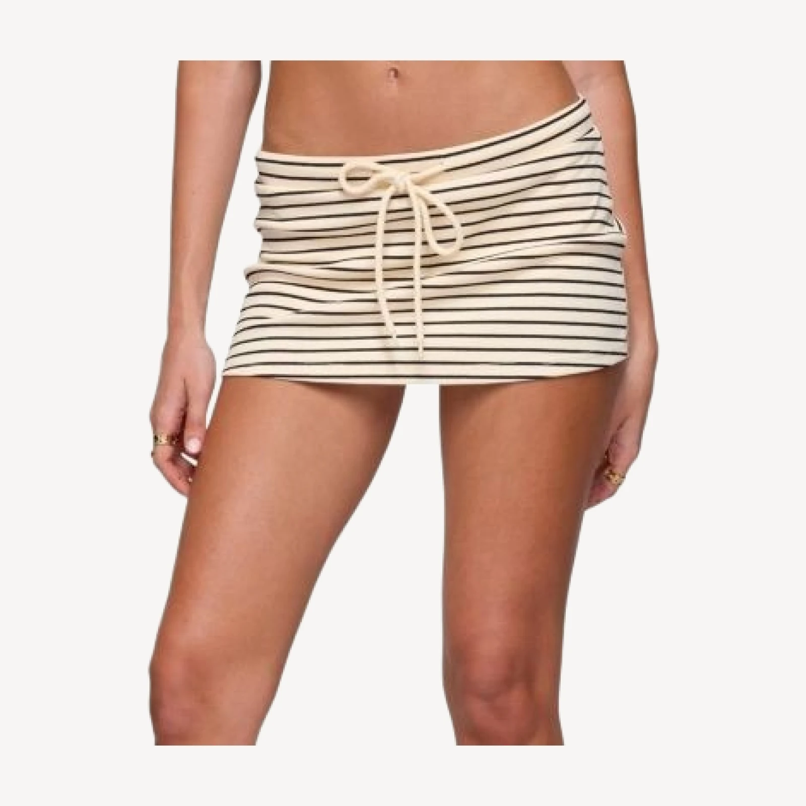 Edikted Brena Striped Mini Skort