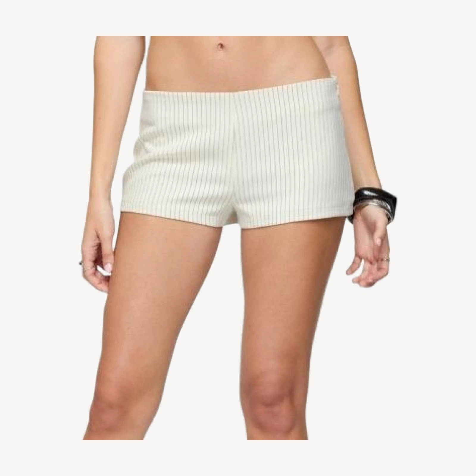 Edikted Annalisa Pinstripe Shorts