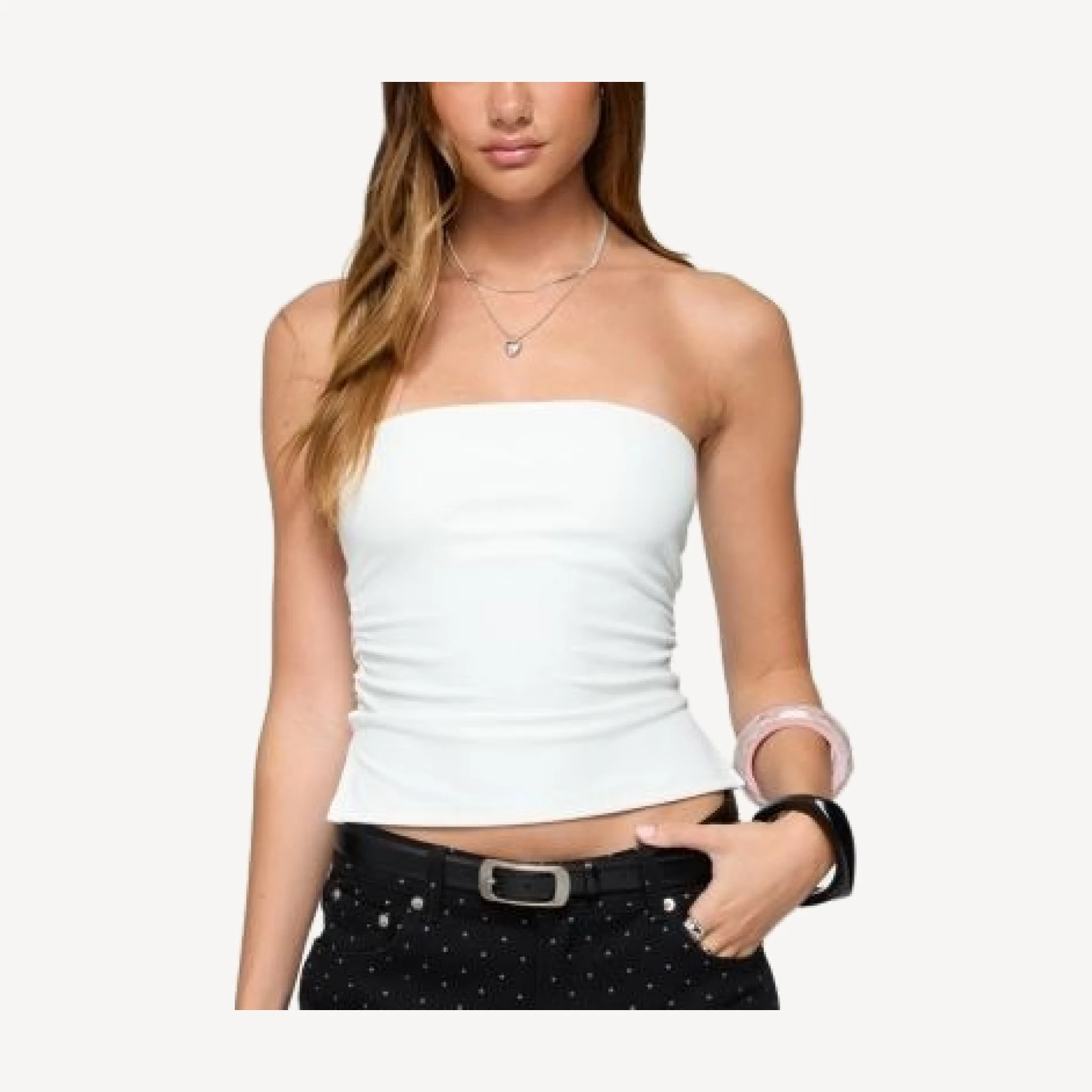 Edikted Karina Side Slit Tube Top