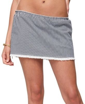 Edikted Paige Gingham Mini Skort