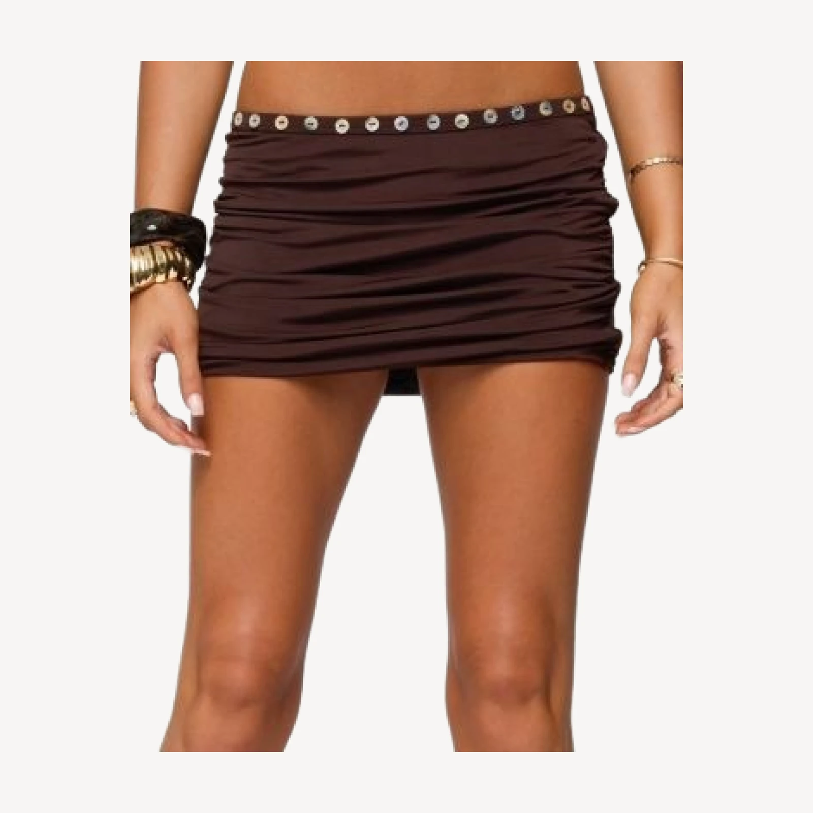 Edikted Giana Iridescent Mini Skirt