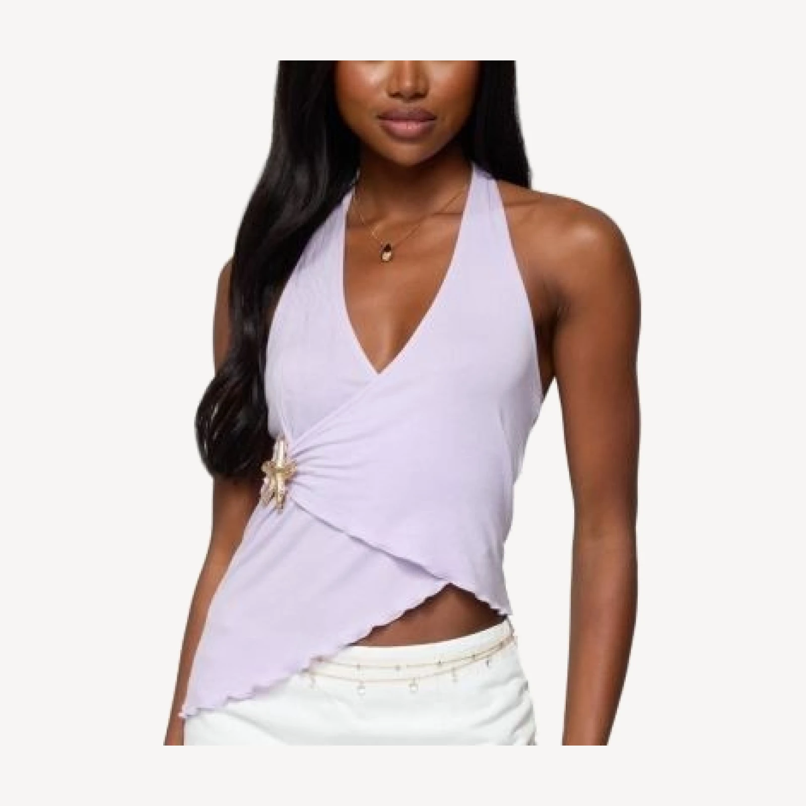 Edikted Arian Starfish Asymmetric Halter Top