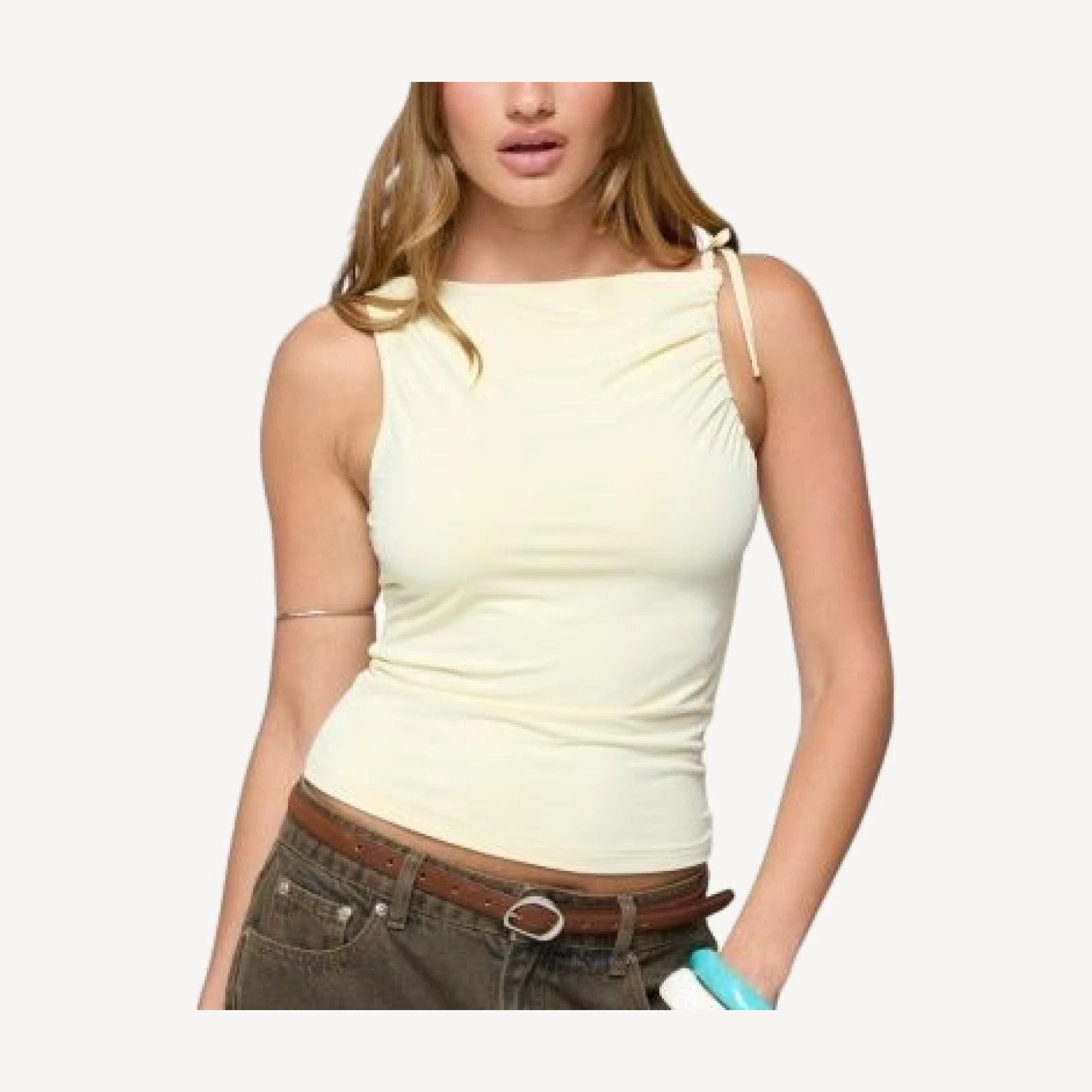 Edikted Shanee Tie Shoulder Top