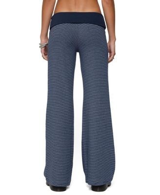 Edikted Amarna Striped Fold Over Pants