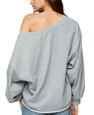 Edikted Winfred Oversized V Neck Sweatshirt