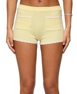 Edikted Leila Scalloped Knit Shorts