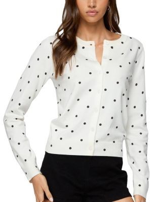 Edikted Shea Polka Dot Knitted Cardigan