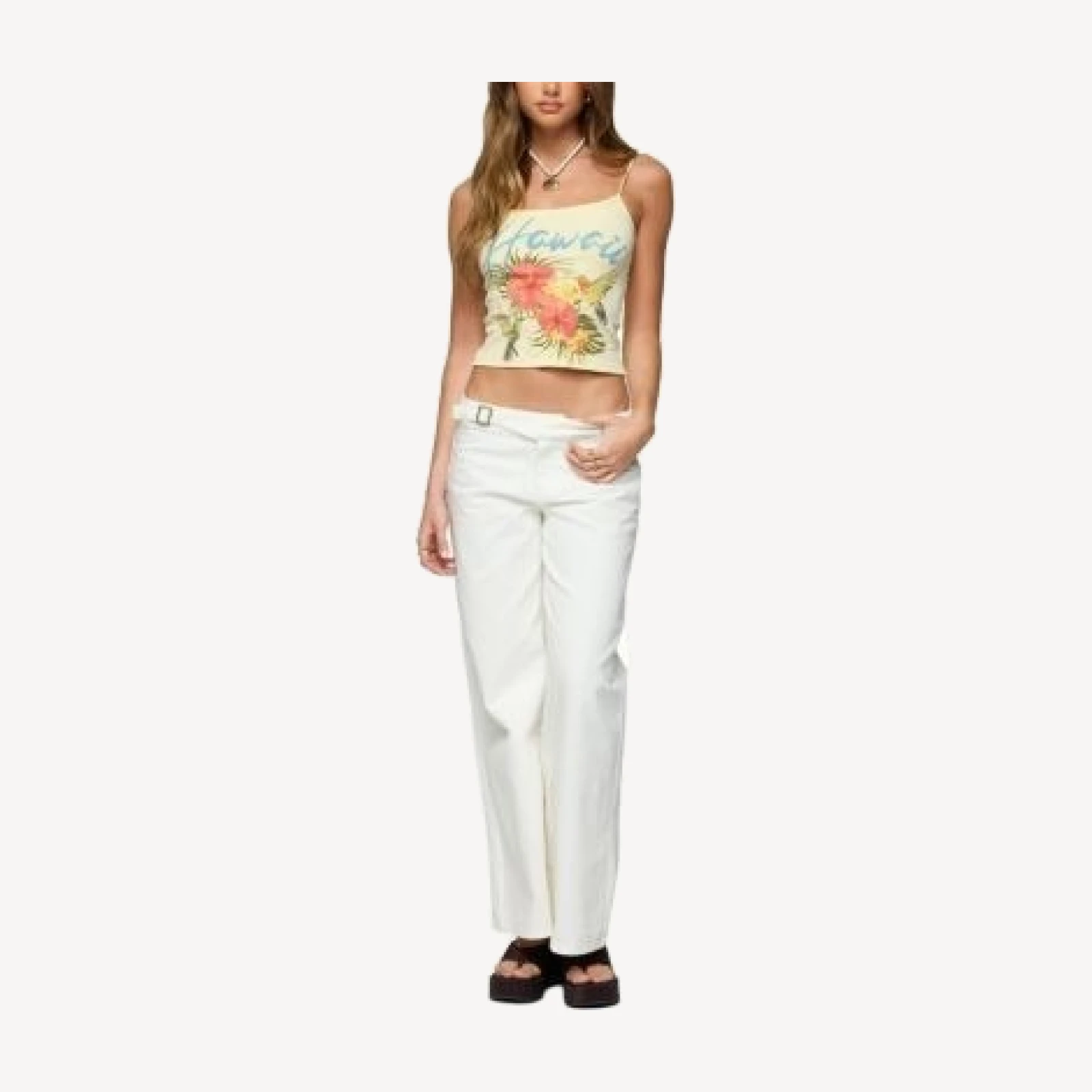 Edikted Hawaii Babe Tank Top