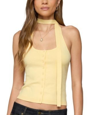 Edikted Two Piece Knit Halter Top