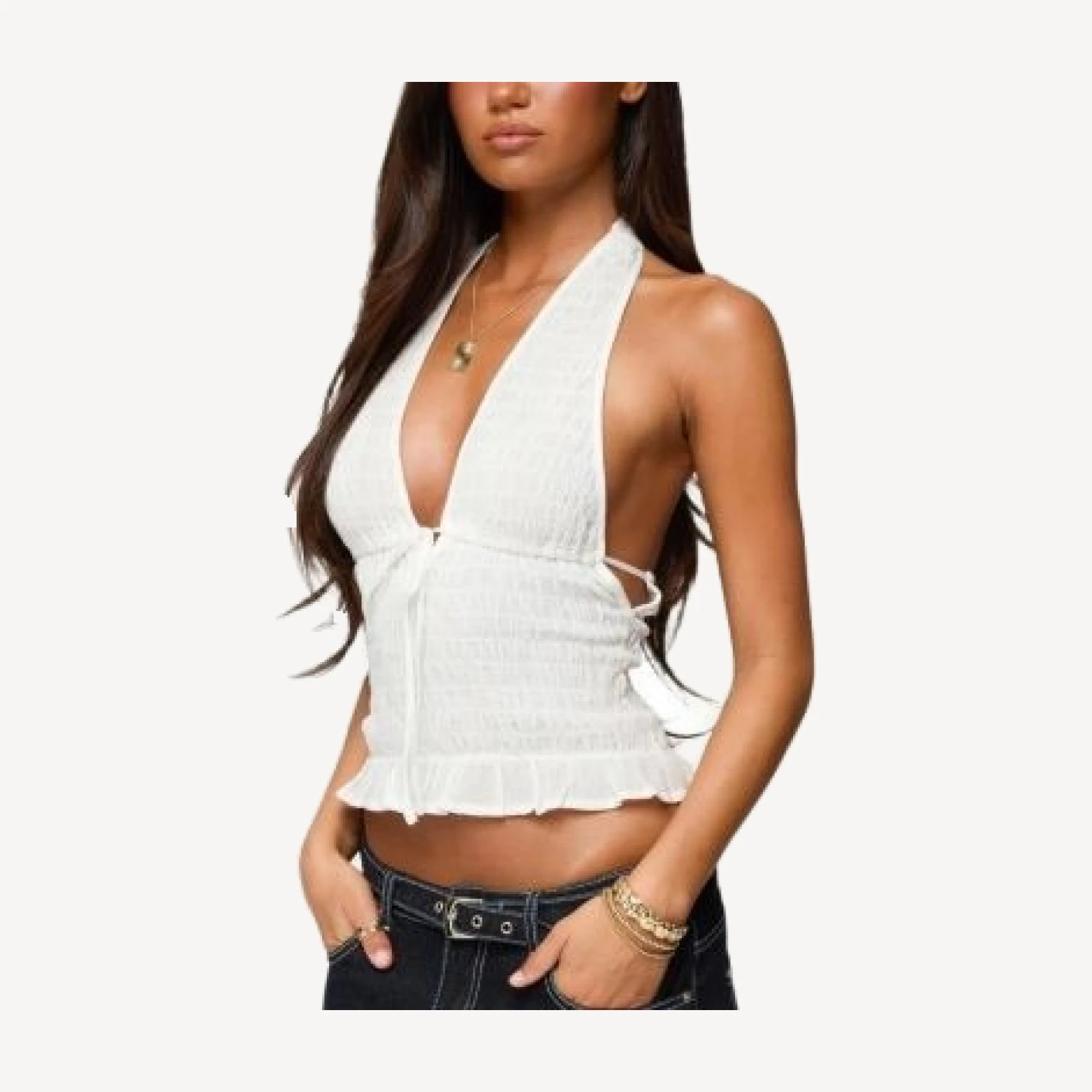 Edikted Larissa Scrunch Halter Top