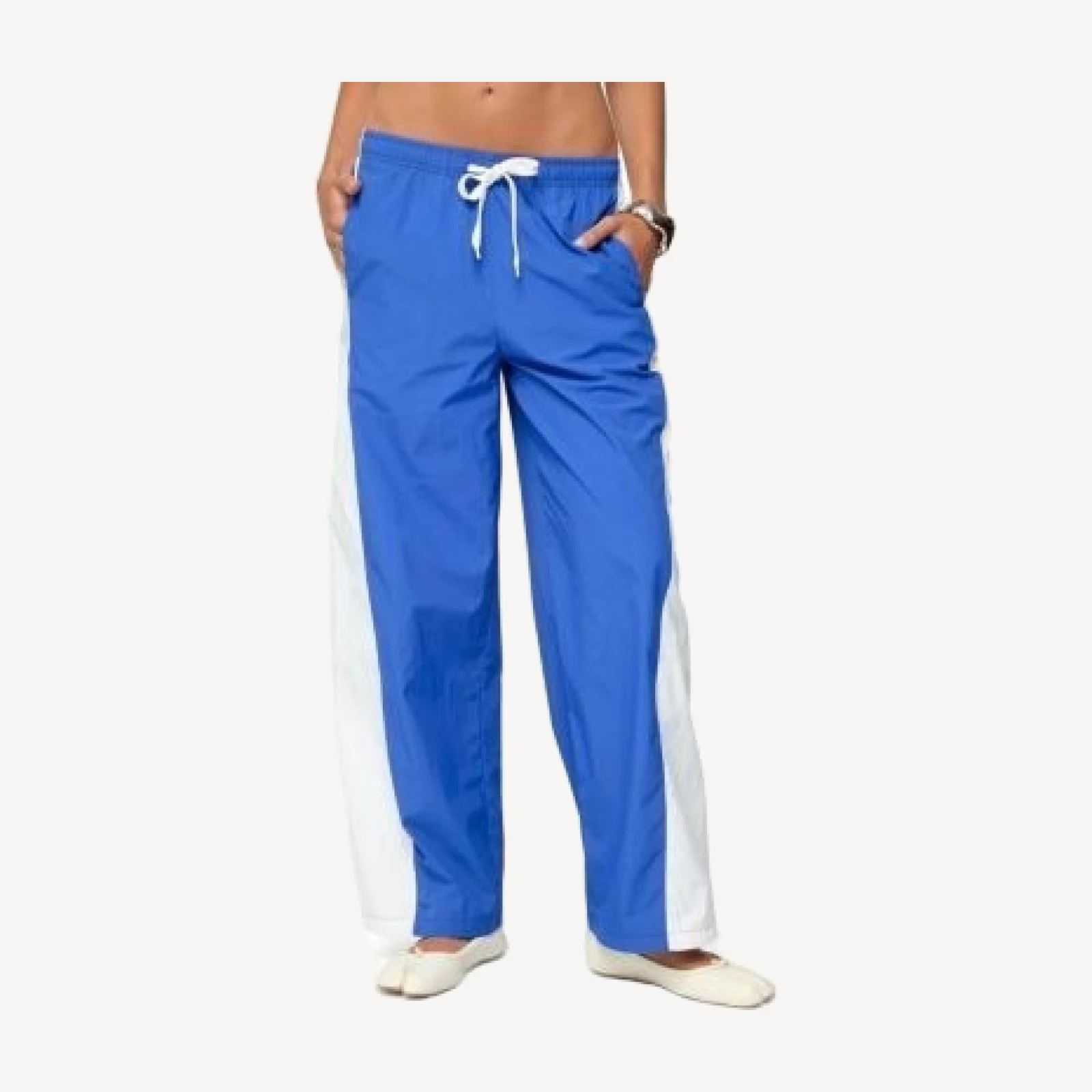 Edikted Jaye Contrast Panel Track Pants
