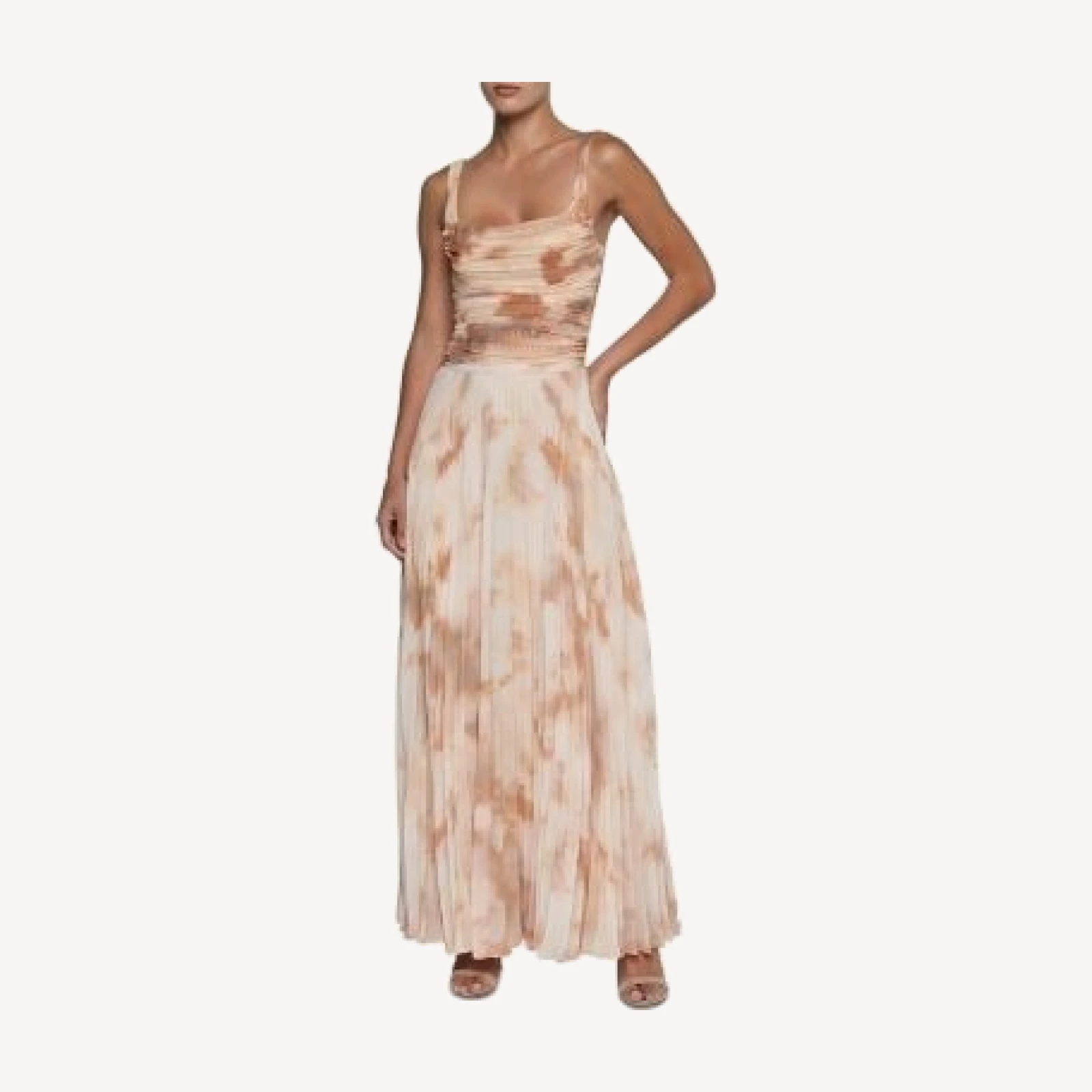 L'Agence Rasha Shirred Tank Top