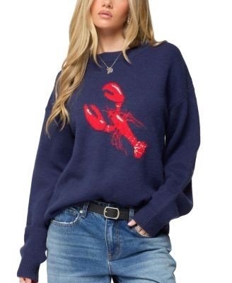 Edikted Don't Be Shellfish Knit Sweater