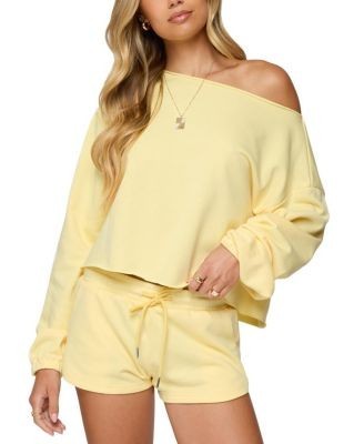 Edikted Kordelia Off Shoulder Sweatshirt