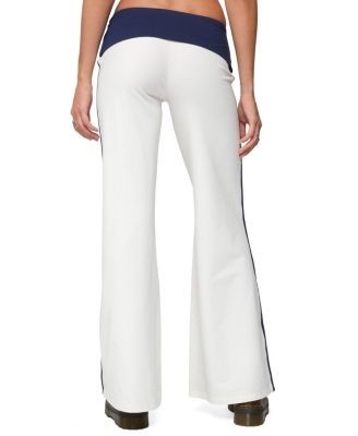 Edikted 8 Contrast Fold Over Wide Leg Pants