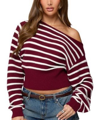 Edikted Mika Off Shoulder Oversized Sweater
