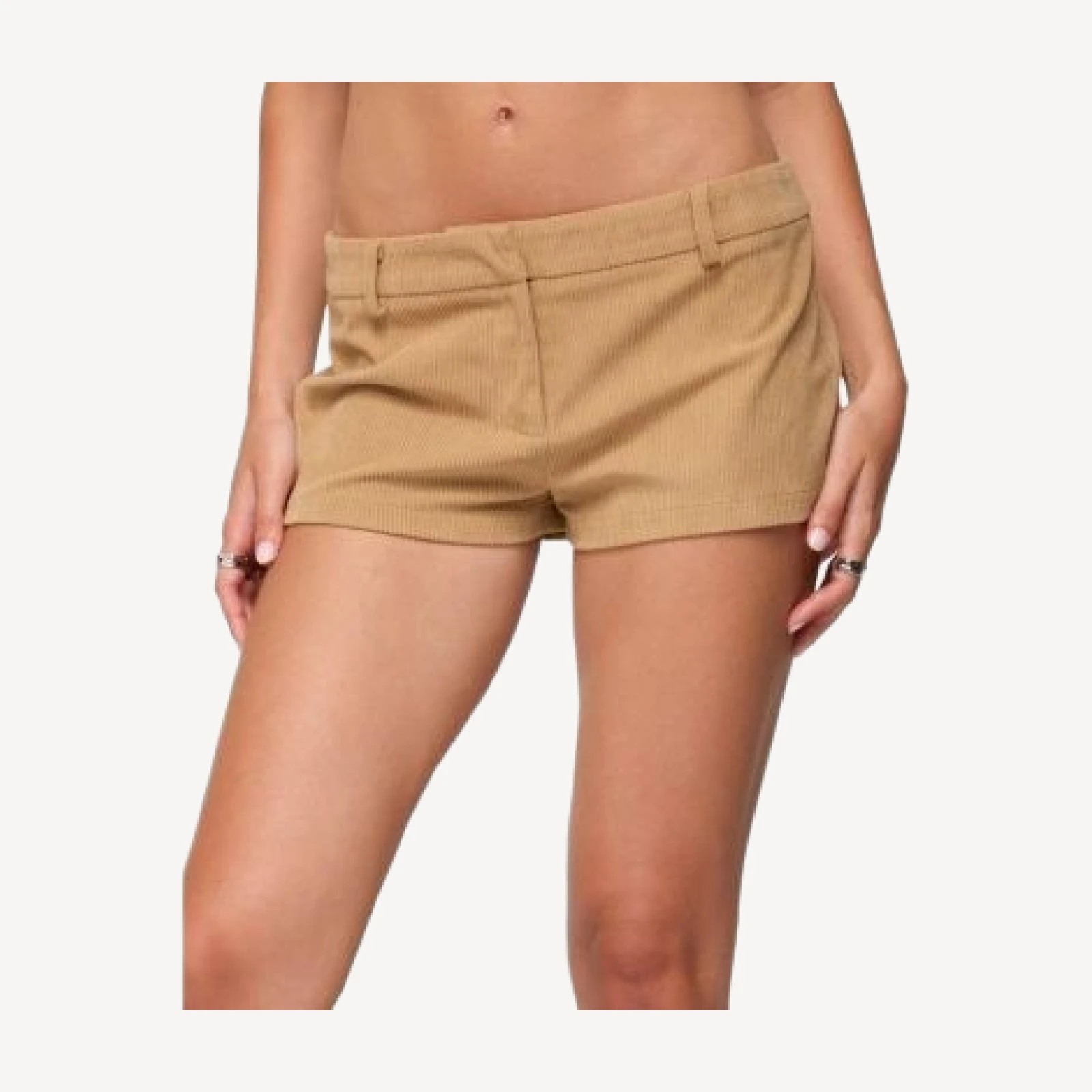 Edikted Kyler Corduroy Micro Shorts
