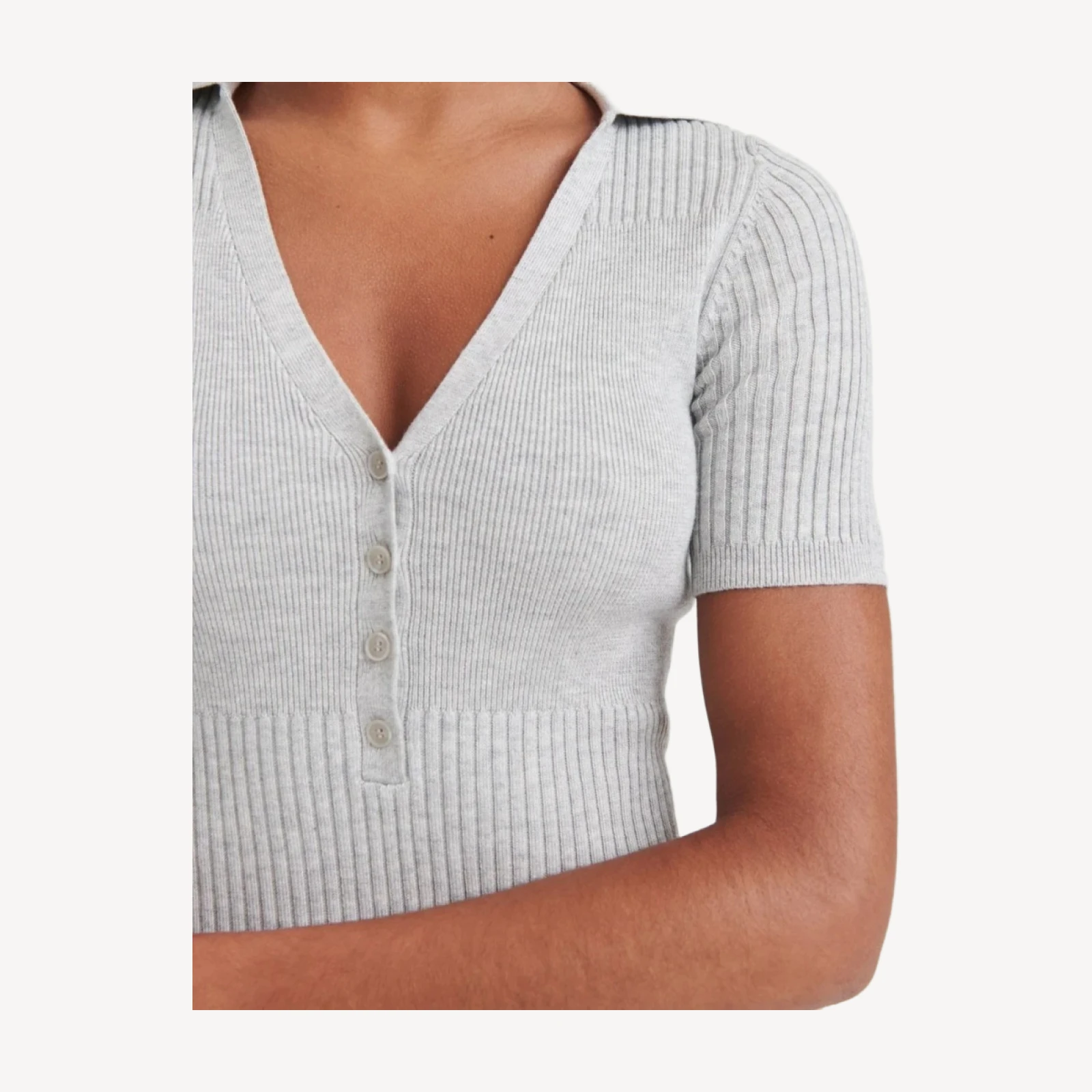 Silk Cashmere Polo Mini Dress