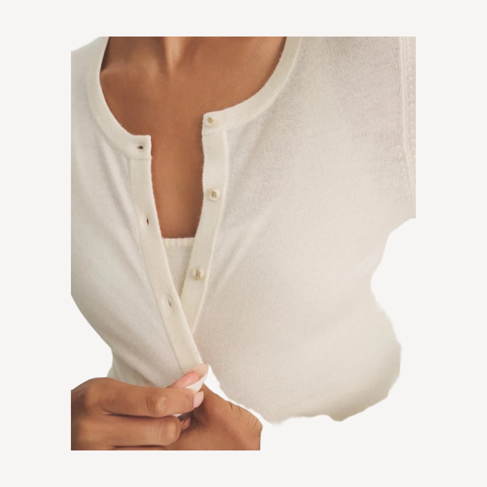 Super Fine Cashmere Cropped Cardigan