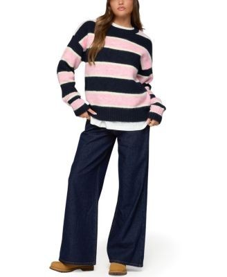 Edikted Conrad Striped Knit Sweater
