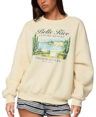 Edikted French Riviera Oversized Sweatshirt