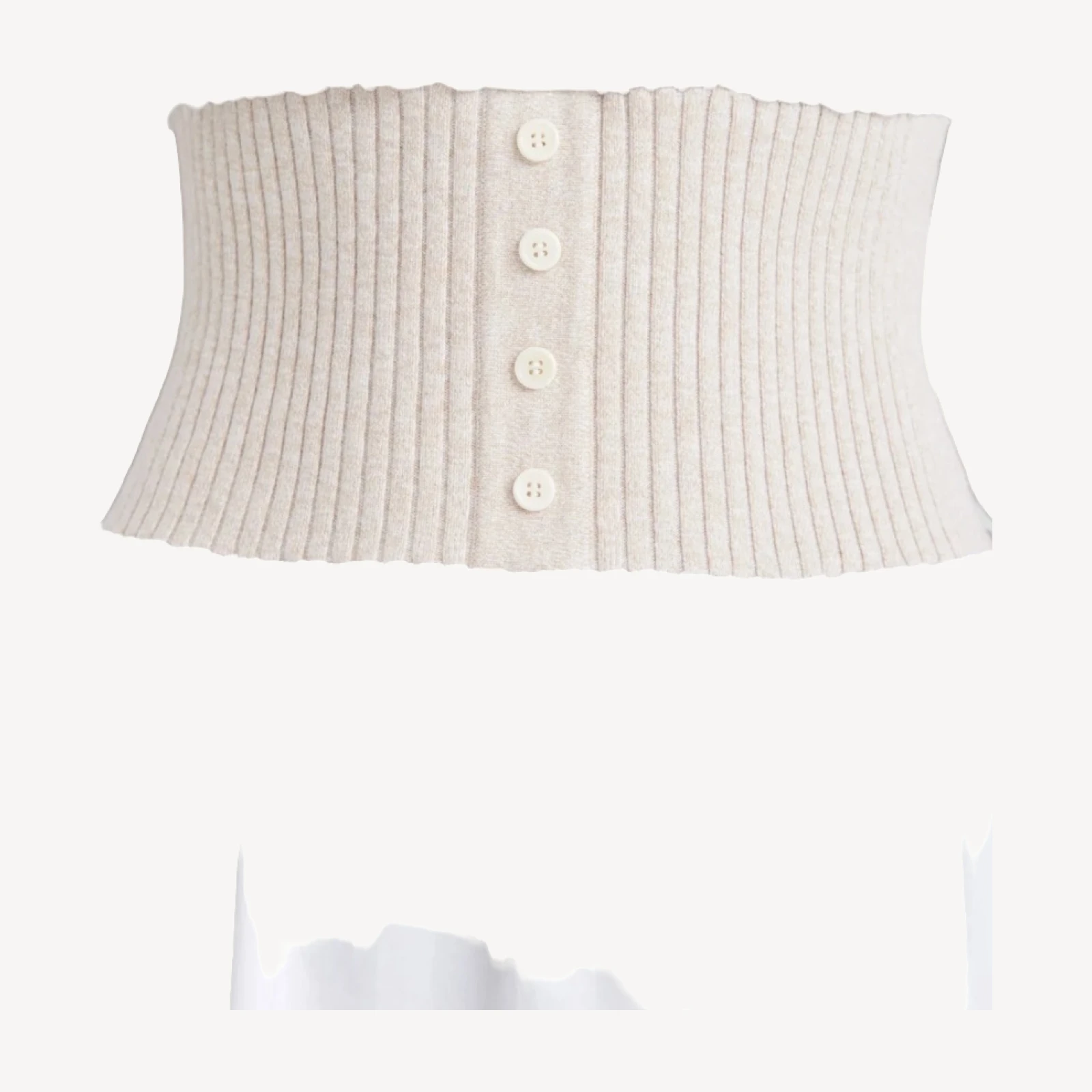 Cotton Cashmere Mixed Media Mini Dress