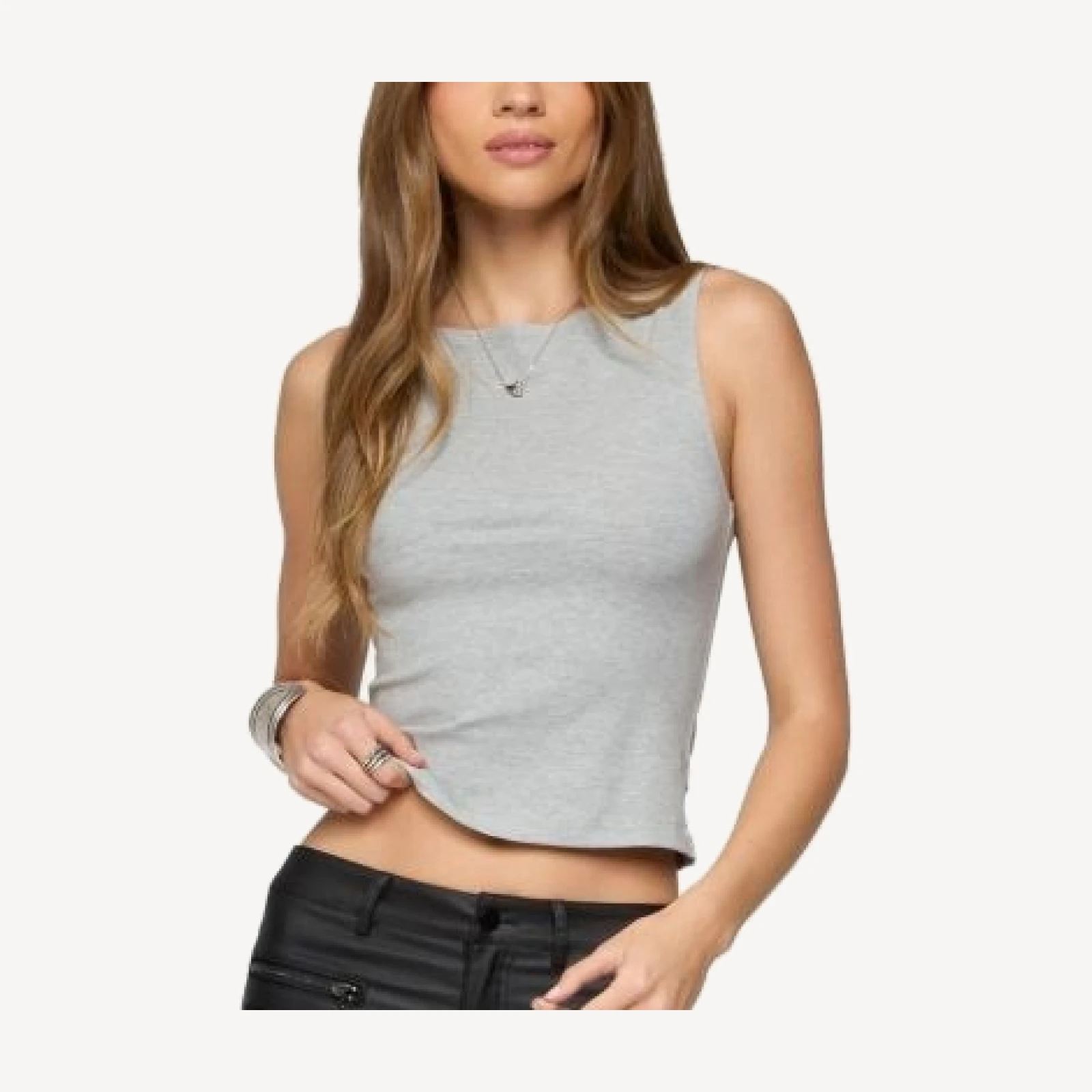 Edikted Elliana Side Slit Tank Top
