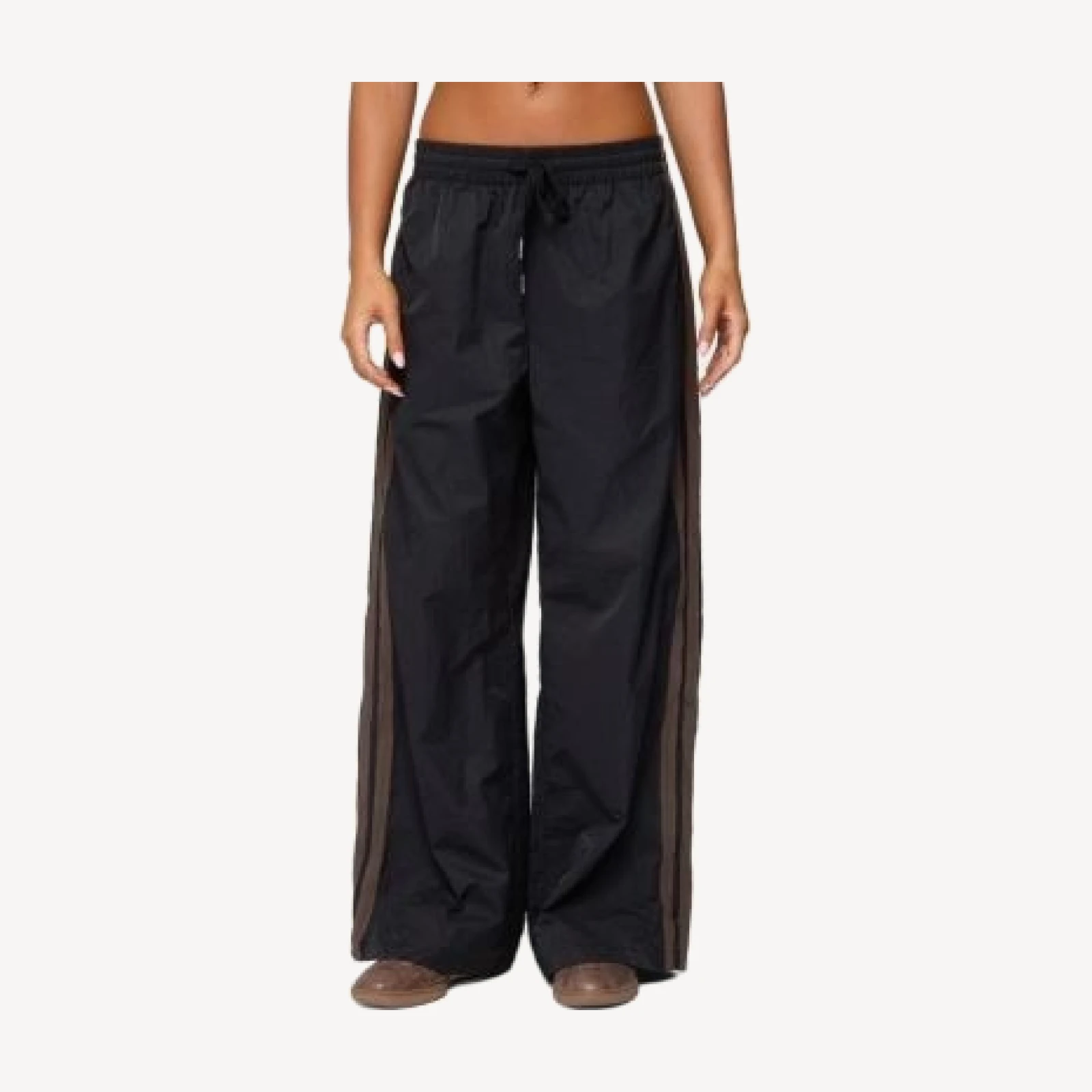 Edikted Kieran Stripey Nylon Track Pants