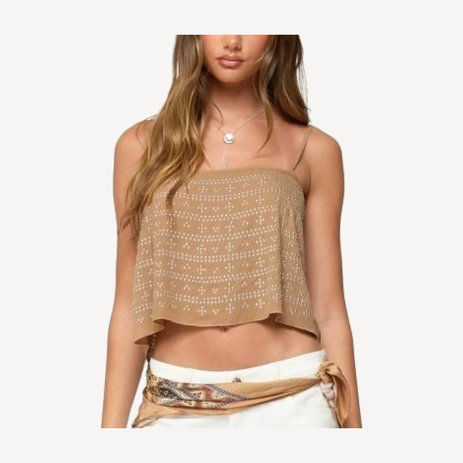 Edikted Sunna Studded Top