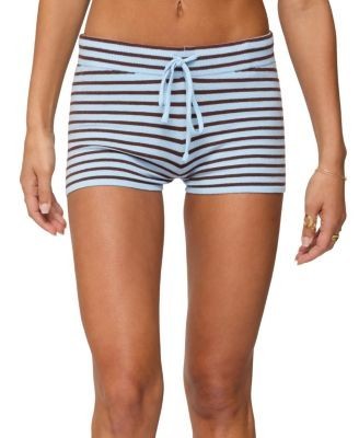 Edikted Lillian Striped Knit Shorts
