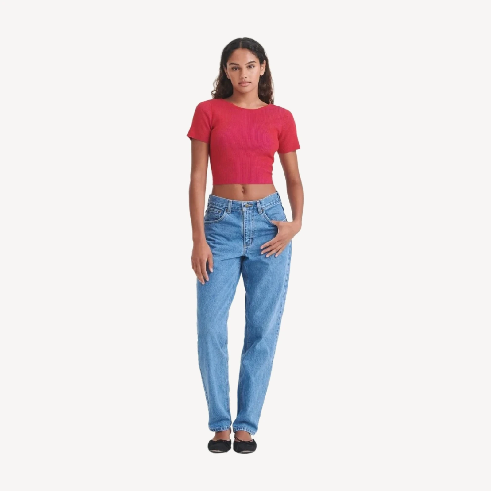 Wool Silk Reversible Twist Top