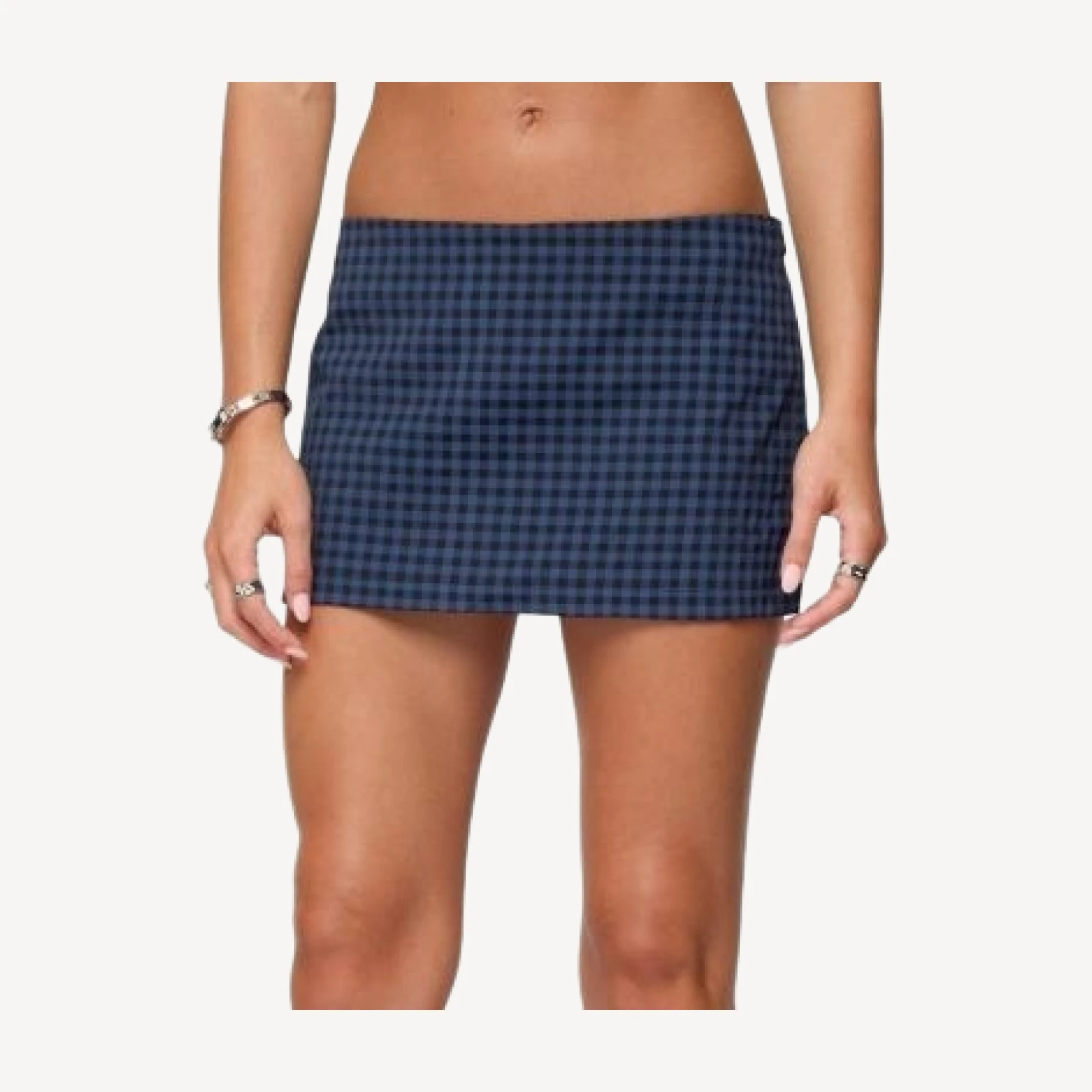 Edikted Winsley Gingham Mini Skort