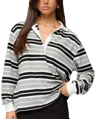 Edikted Renya Striped Rugby Shirt