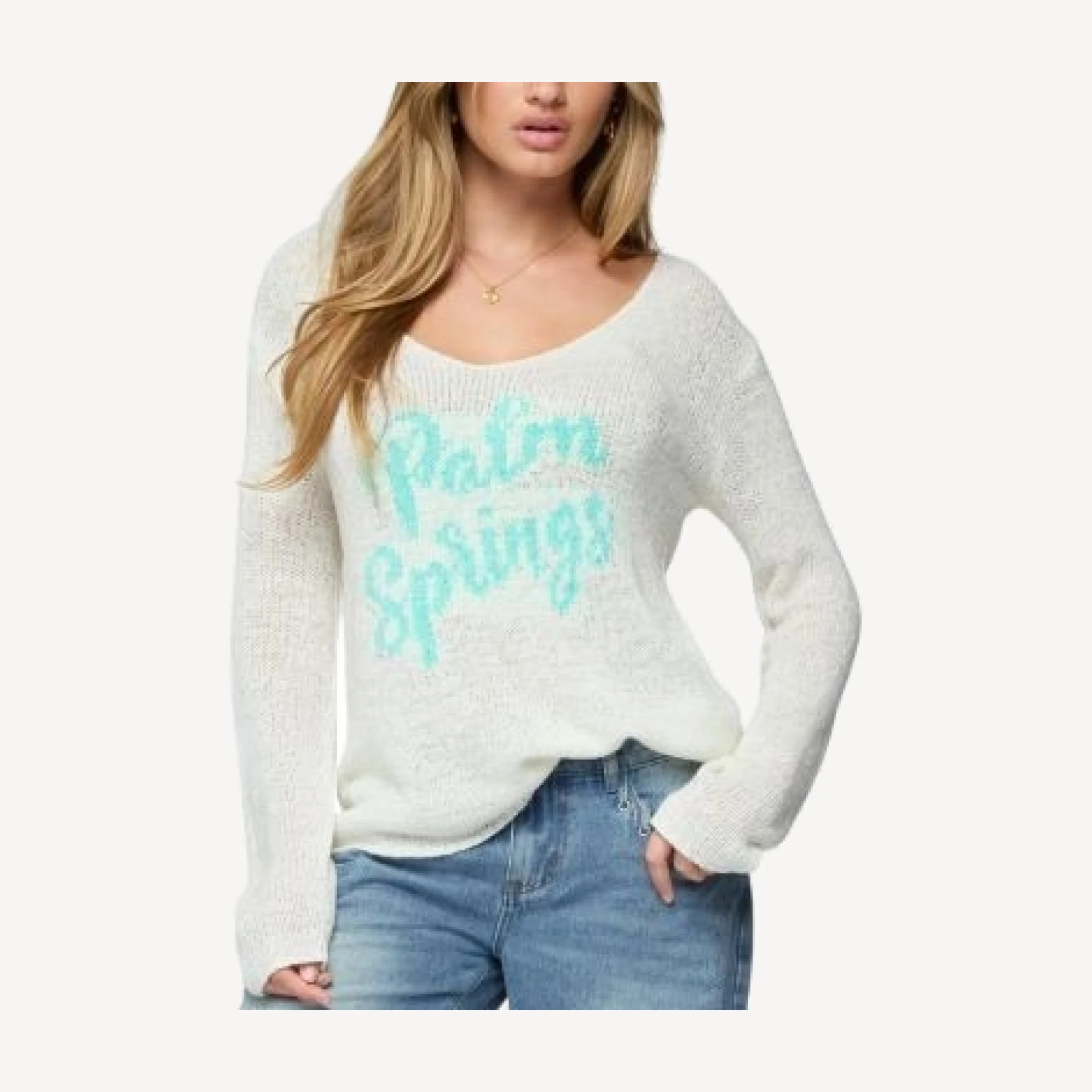 Edikted Palm Springs Light Knit Sweater