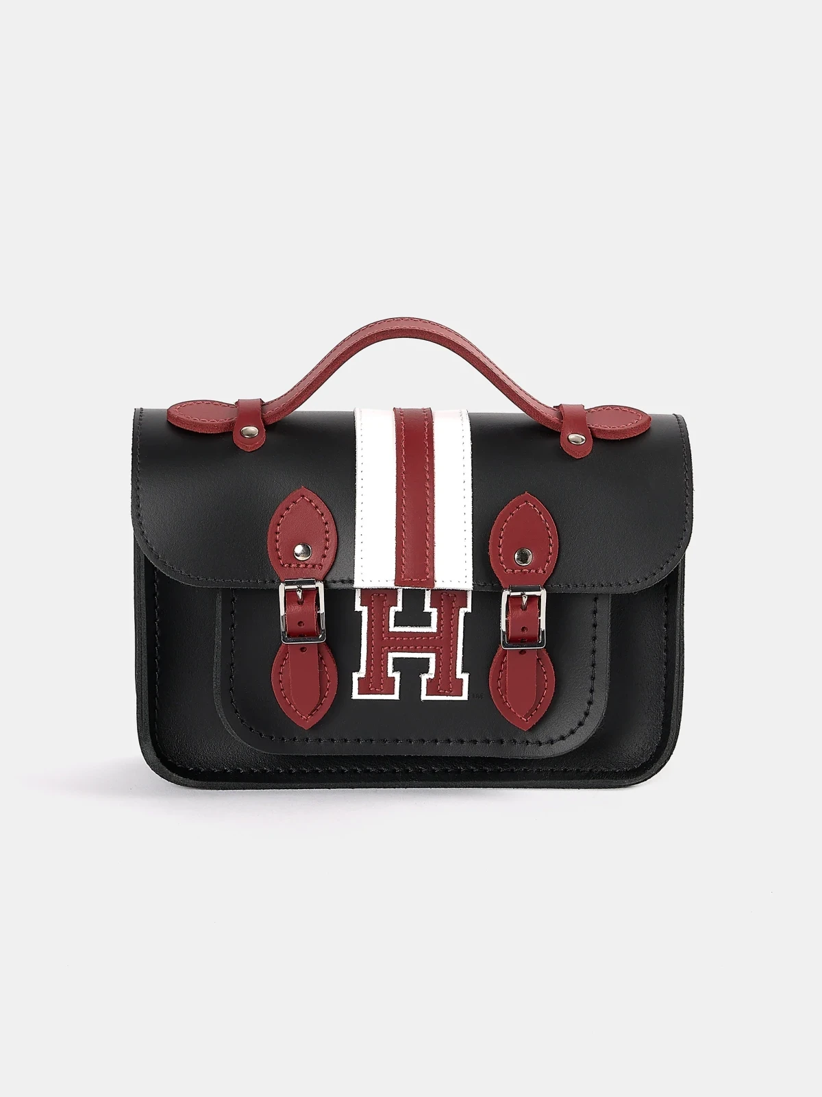 The Mini - Black with Harvard Stripe
