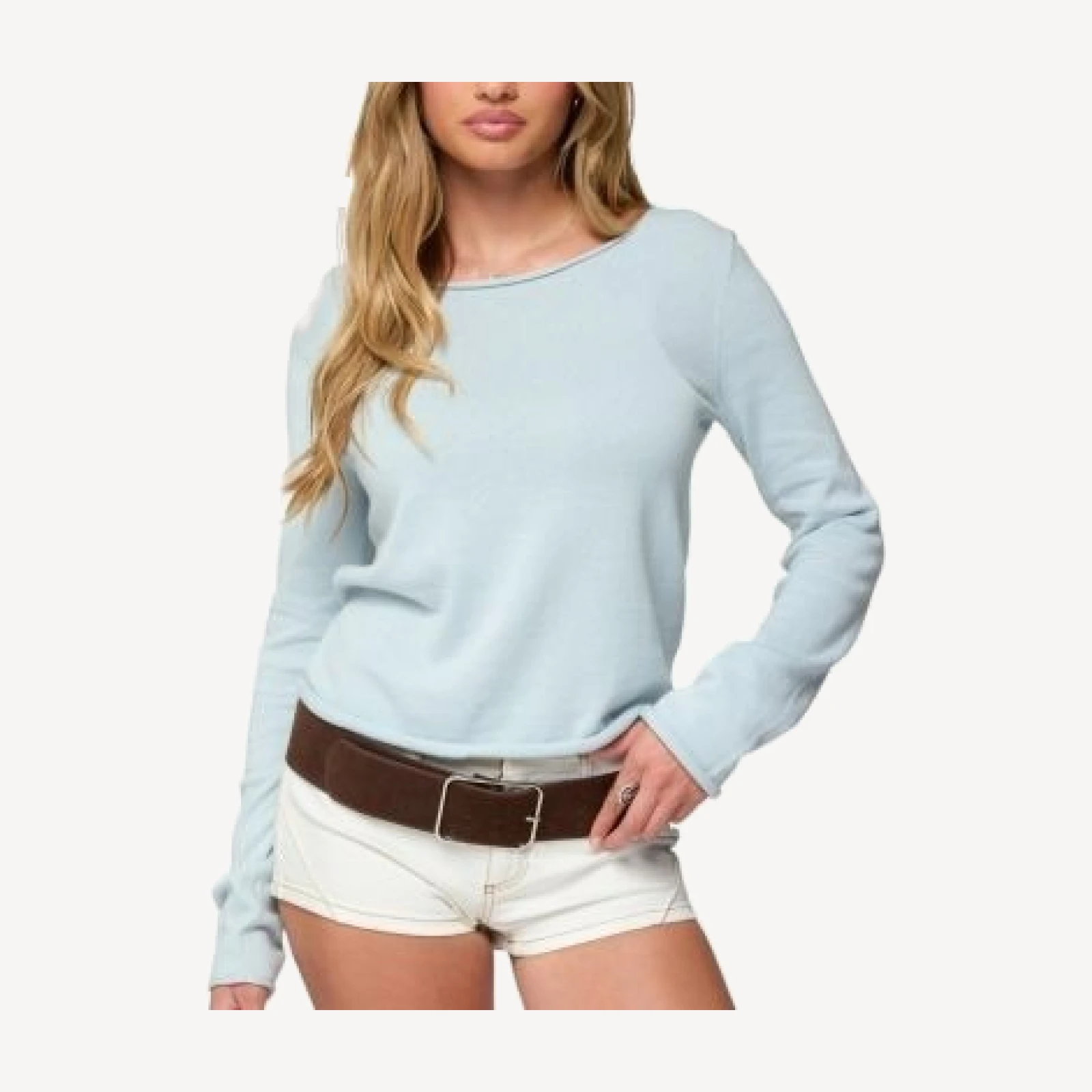 Edikted Sonny Relaxed Rolled Sweater