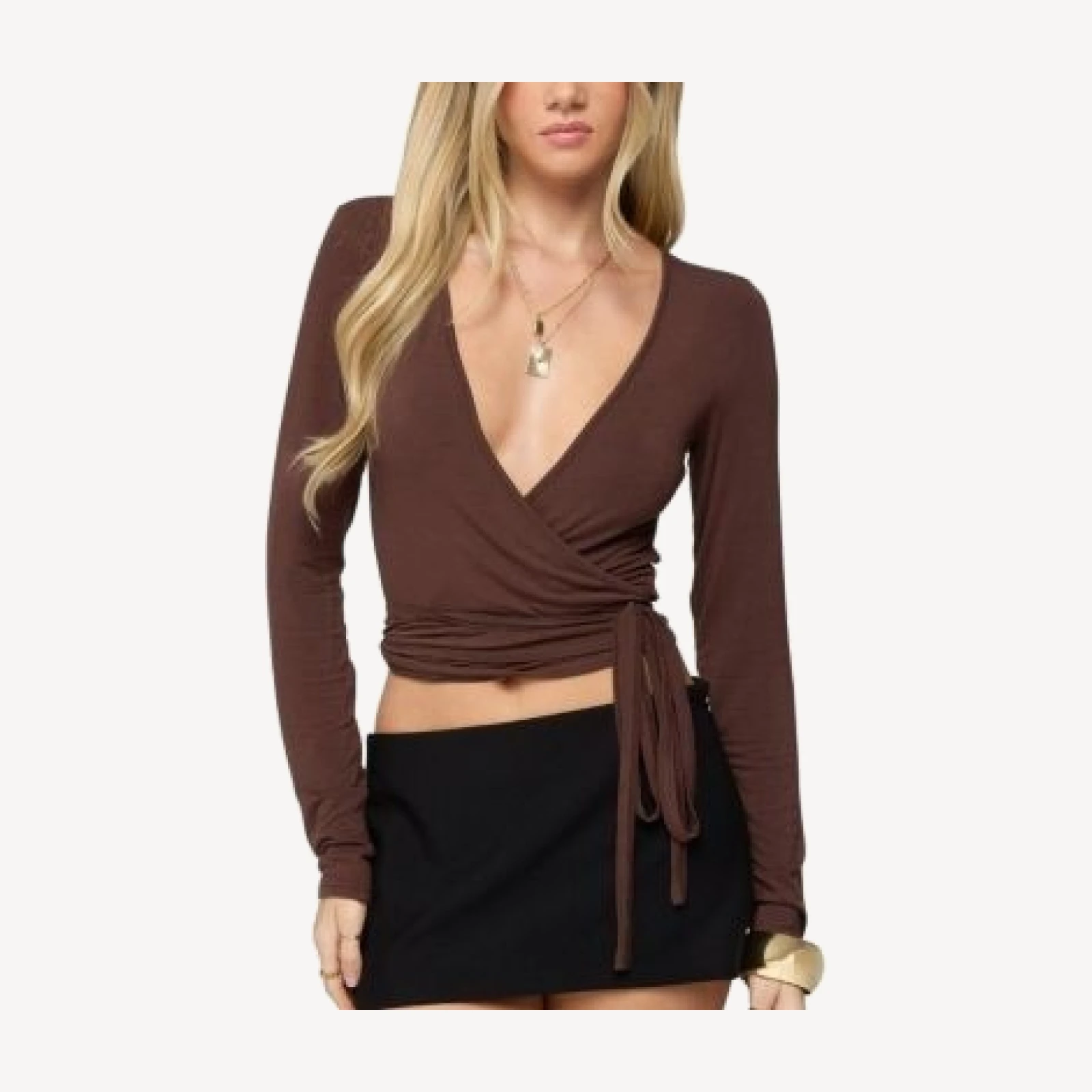 Edikted Malenna Wrap Top