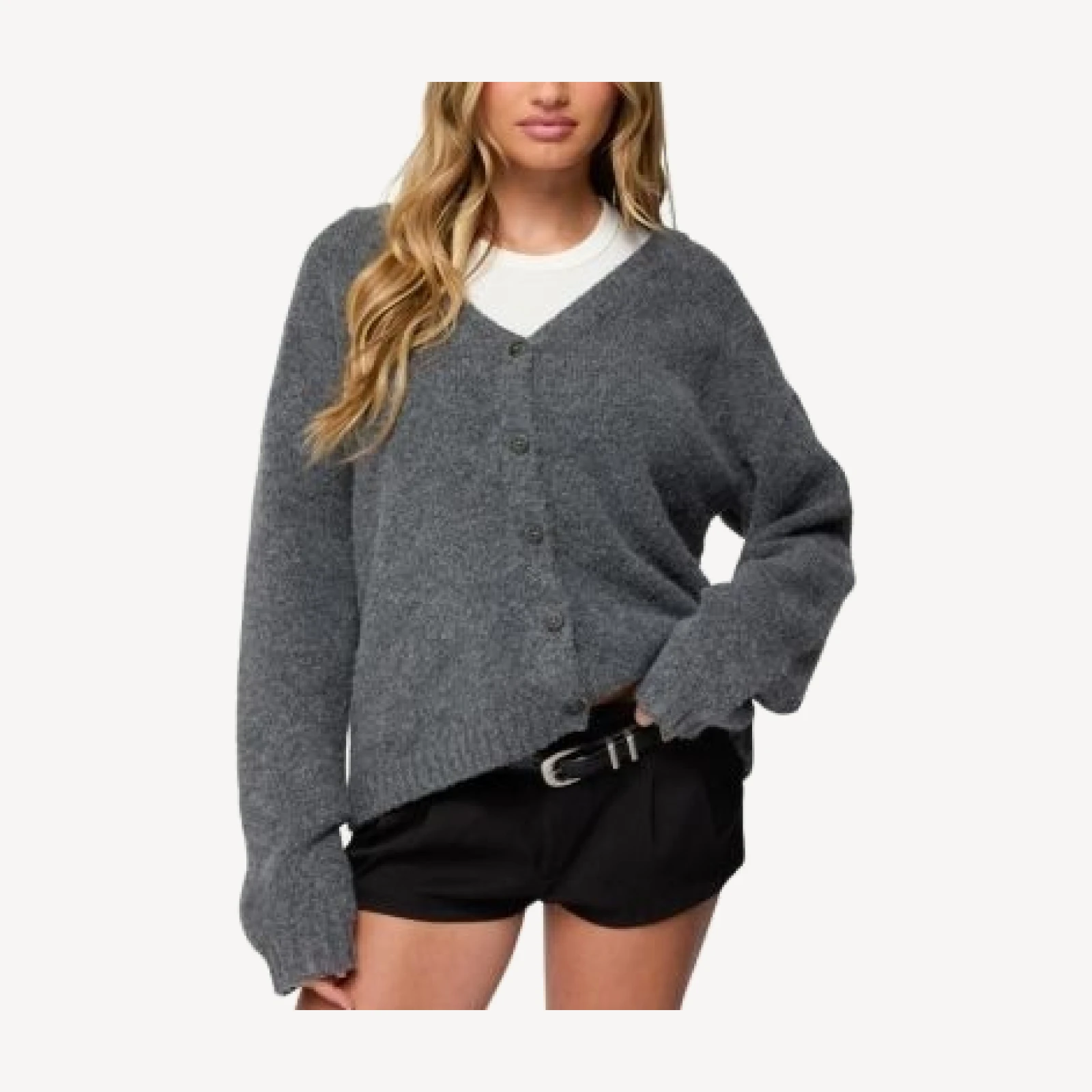 Edikted Shiraz Oversized Knit Cardigan