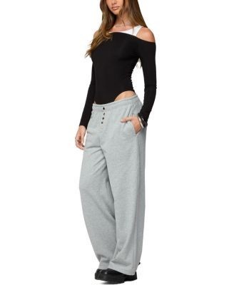 Edikted Lorelle Wide Leg Sweatpants