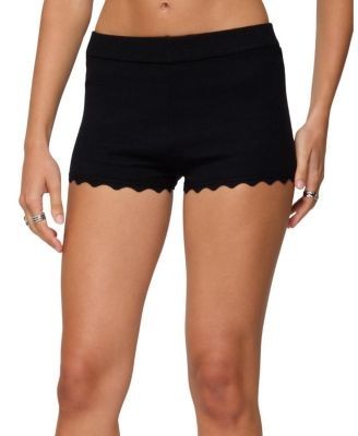 Edikted Maizy Scalloped Knit Micro Shorts