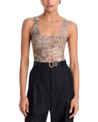 L'Agence Kalea Scoop Neck Tank Bodysuit