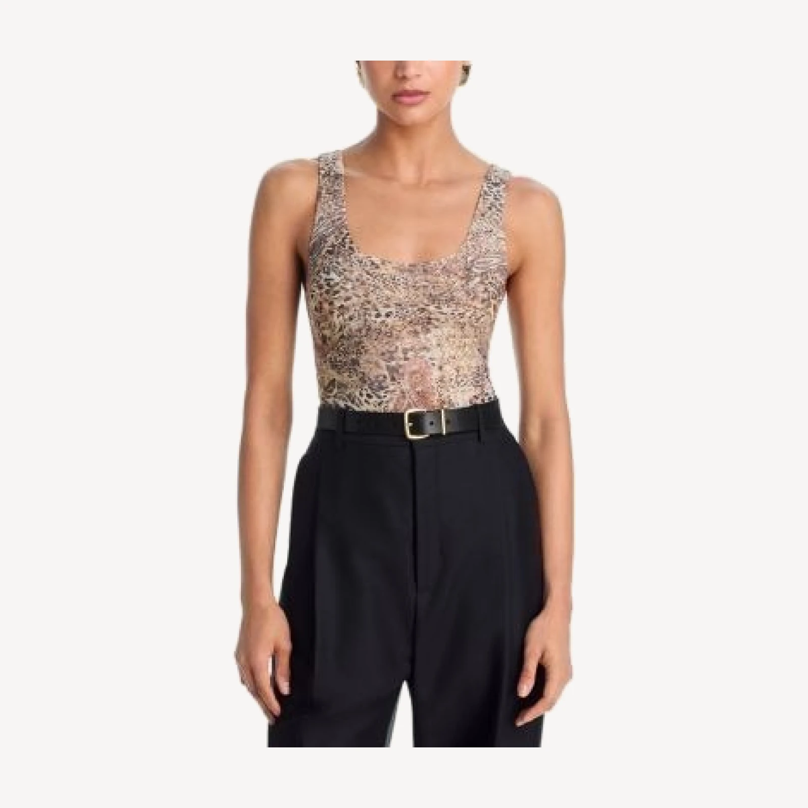 L'Agence Kalea Scoop Neck Tank Bodysuit
