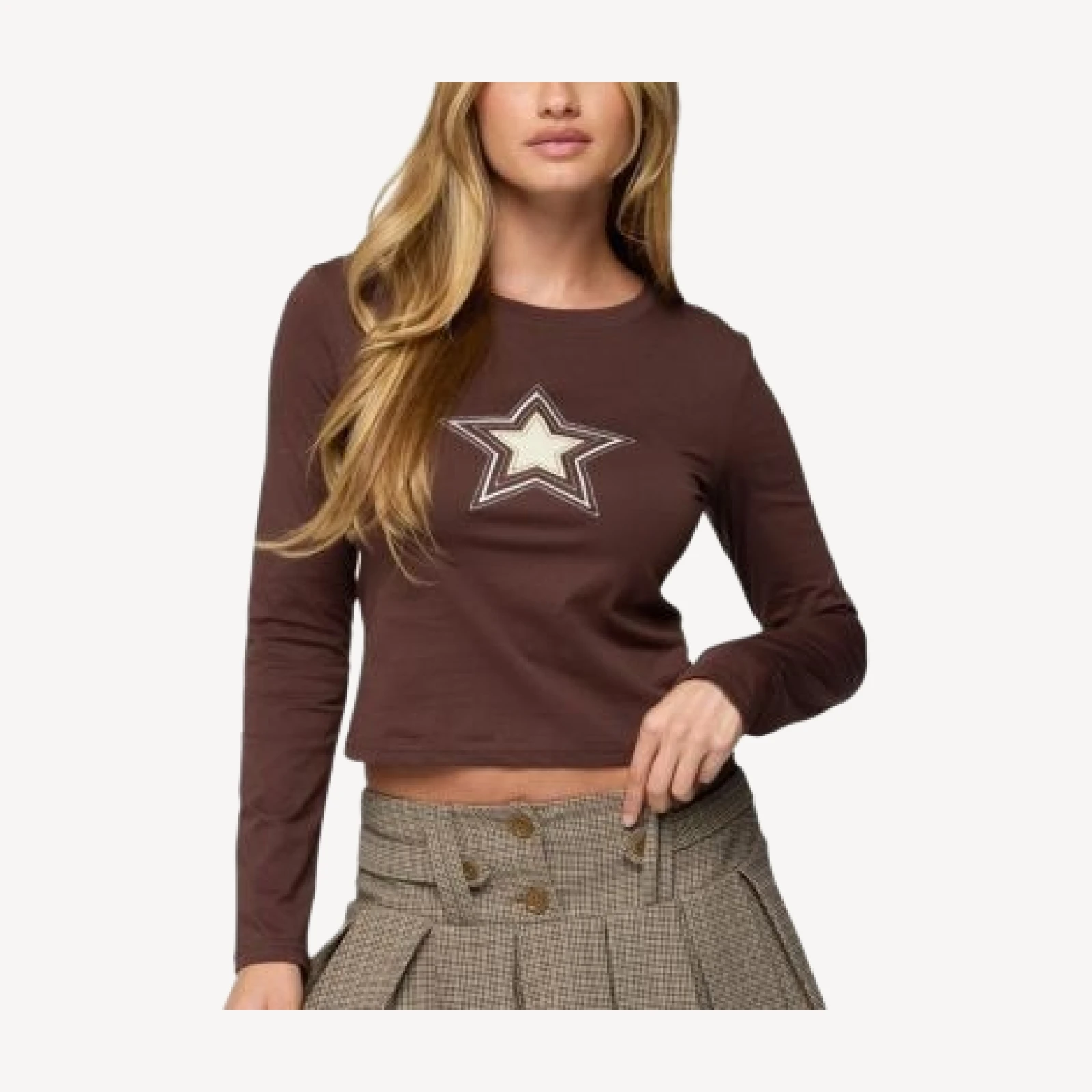 Edikted Starlett Long Sleeve T Shirt