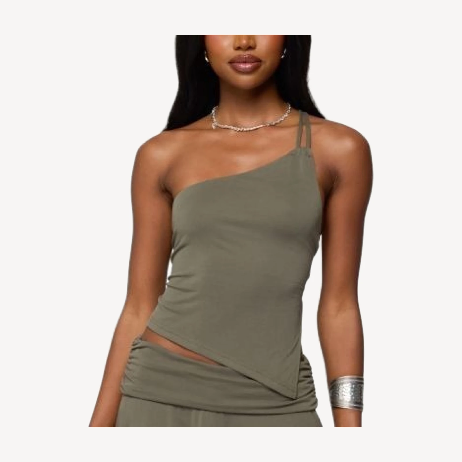 Edikted Janah Asymmetric One Shoulder Backless Top