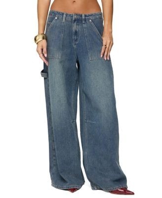 Edikted Jaycee Low Rise Baggy Carpenter Jeans