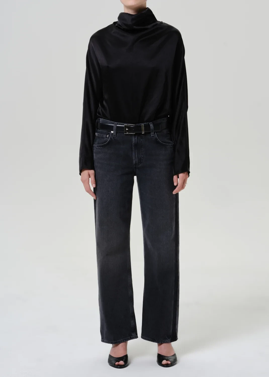 Lindz Easy Straight Tuxedo Stripe in Kuro