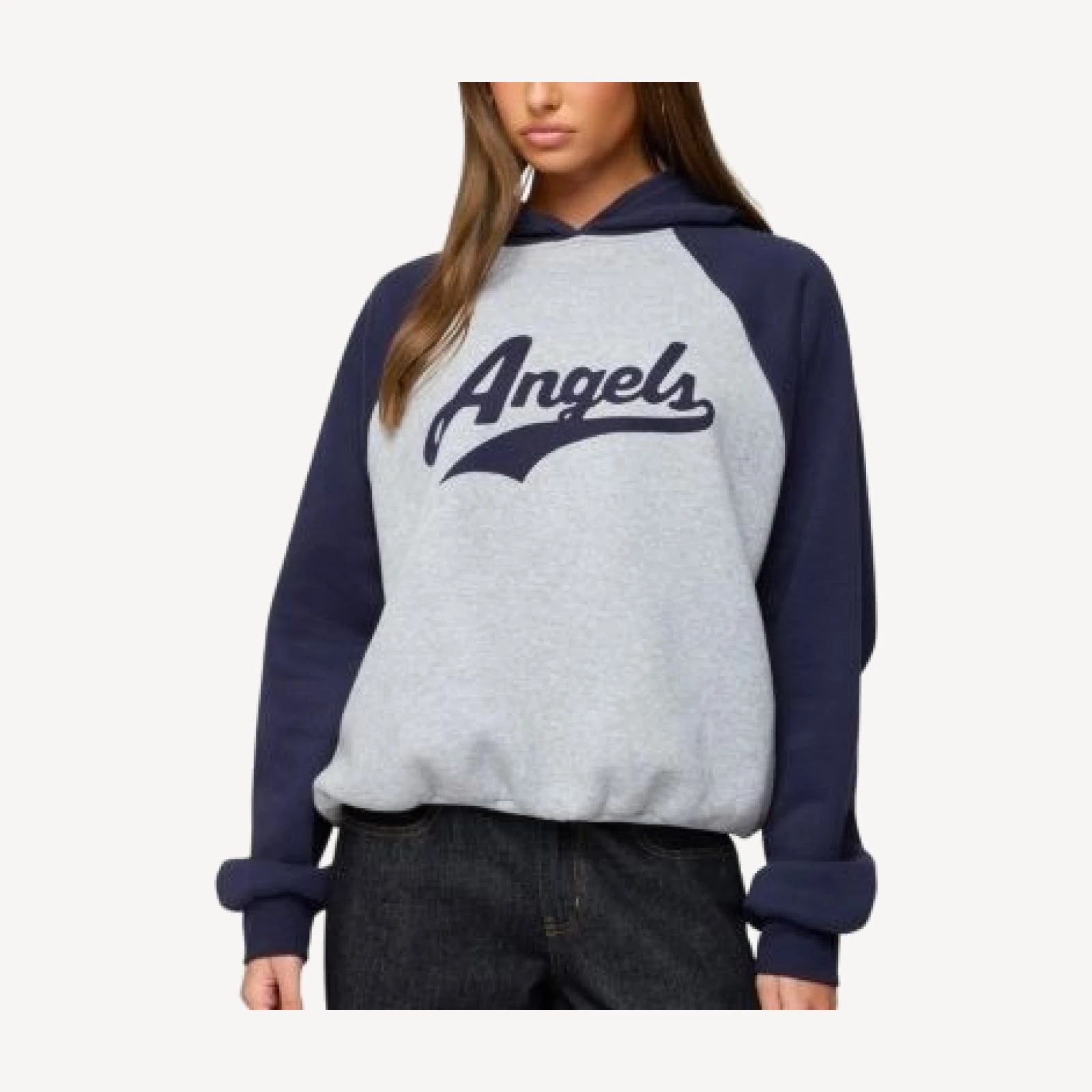 Edikted Angels Raglan Oversized Hoodie