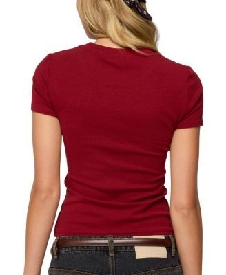 Edikted Daphney Ribbed T-Shirt